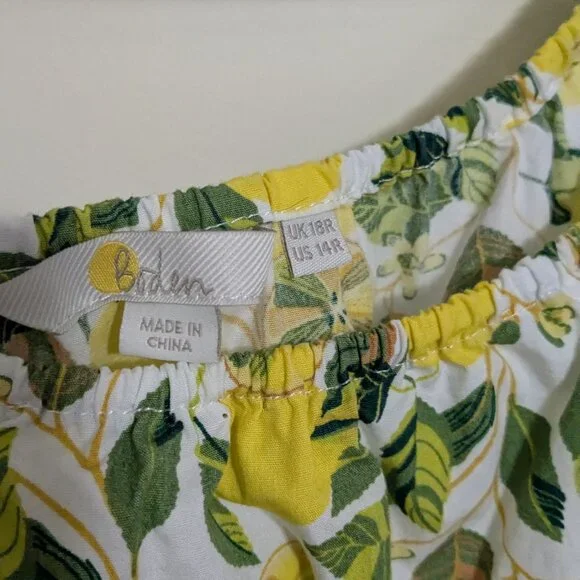 Boden cotton maxi dress, size 14 - Picture 3 of 6